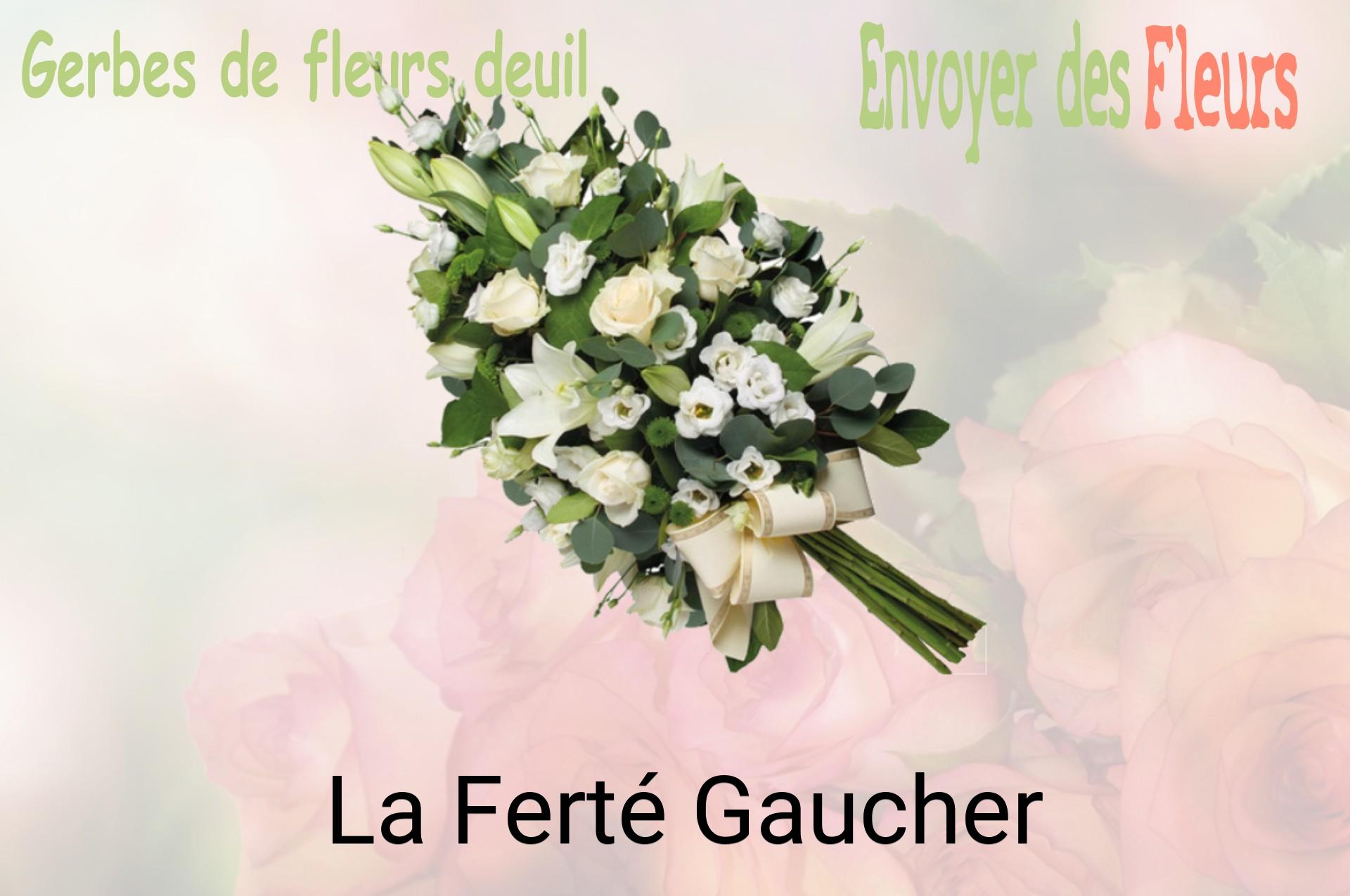 Gerbe de fleurs de deuil livrée à La Ferté-Gaucher